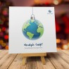 Kartka Bożonarodzeniowa Światowa Bombka z logiem