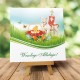 Kartki wielkanocne "Wielkanocny Baranek z Kurczaczkiem" z kopertami dedykowanymi