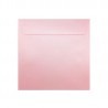 Koperta ozdobna 155x155 różowa pudrowa perłowa