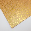 Elegancki papier dekoracyjny "Złoty Roślinny Ornament"