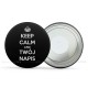 Oryginalne magnesy "Keep Calm" z Twoim napisem różne kolory