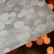 firmowa kartka świąteczna płatki śniegu perłowa srebrna z logiem