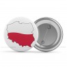 Przypinki do ubrań patriotyczne "Mapa Polski Kontur"