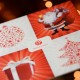 firmowa kartka świąteczna mikołaj choinka prezent bombka z logiem
