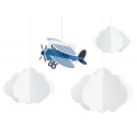 Zawieszki samoloty w chmurach kolekcja Mały Pilot