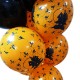 Balonowy bukiet Straszne Zamczysko czarno-pomarańczowy