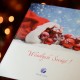 firmowa kartka świąteczna worek prezentów z logiem