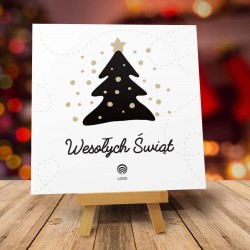 Kartka biznesowa na Boże Narodzenie z logo BLACK TREE