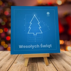 PROJEKT ŚWIĘTA - Kartki Bożonarodzeniowe z logo firmy